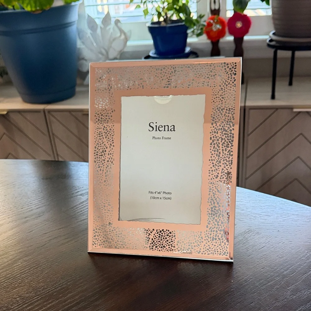 Set of 5 Picture Frames Silver Rose Gold Black Tabletop Gallery Wall Decor